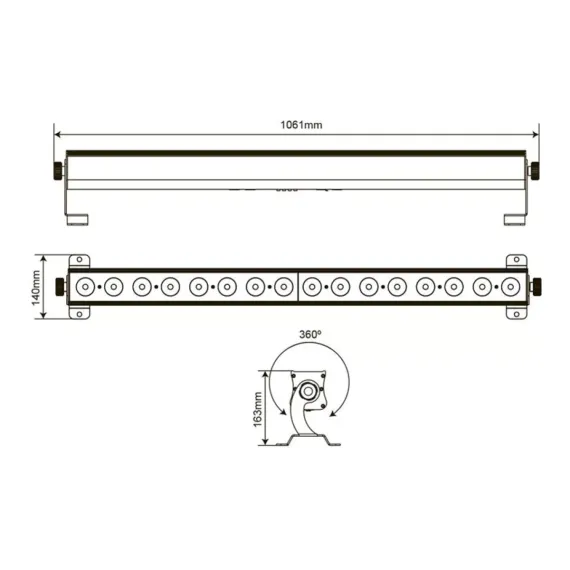 STAGE4 BARTONE 16x10XWAU (40° lens) Линейный LED светильник сценических эффектов, источник света - 1
