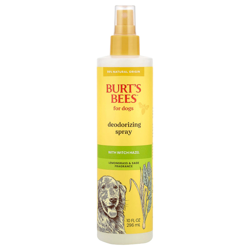 Burt's Bees, дезодорирующий спрей с гамамелисом, для собак, лемонграсс и шалфей, 296 мл (10 жидк. унций)