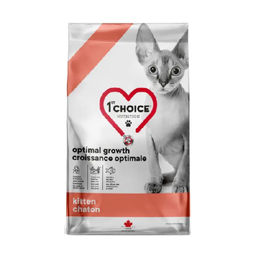 1st CHOICE GF корм для котят ОПТИМАЛЬНЫЙ РОСТ, треска и лосось, 4.54 кг