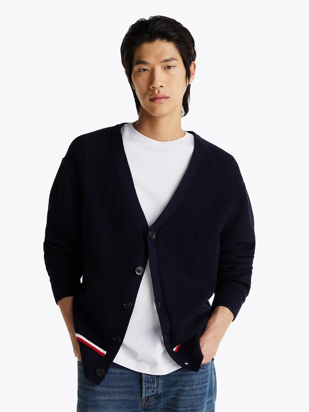 Кардиган мужской TOMMY HILFIGER STRUCTURE GLOBAL STR