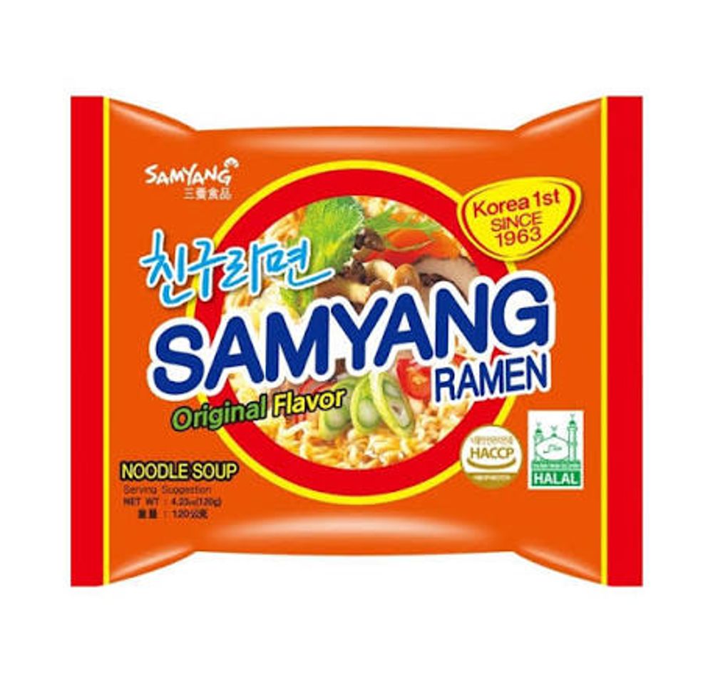 Лапша Samyang пакет 120гр Ramen острая со вкусом говядины (20) 5212