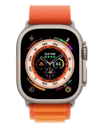 Apple Watch Ultra, 49 мм, корпус из титана, ремешок Alpine оранжевого цвета