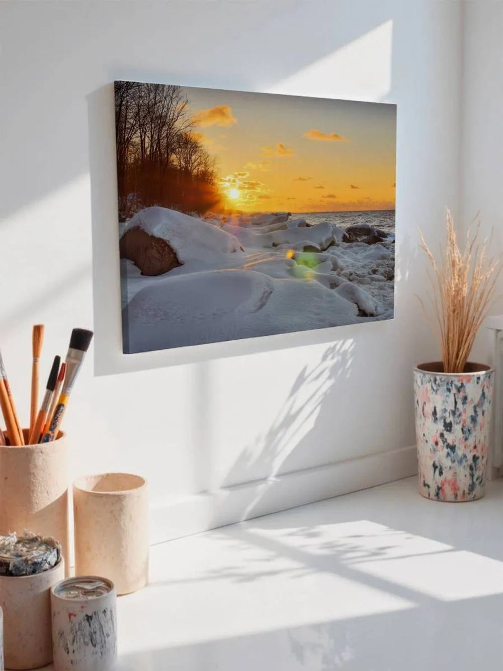 Картина на стену 40 X 50 Зимний пейзаж
