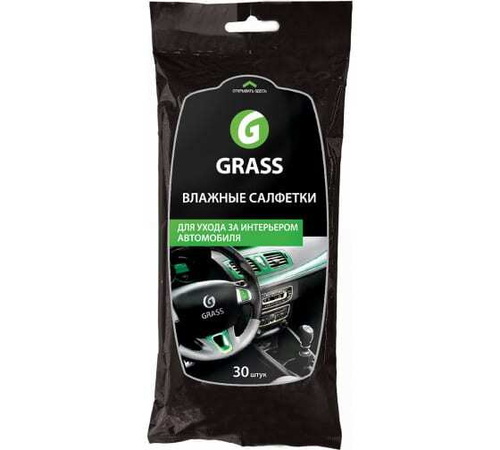 Салфетки для ухода за интерьером автомобиля Grass (30шт)