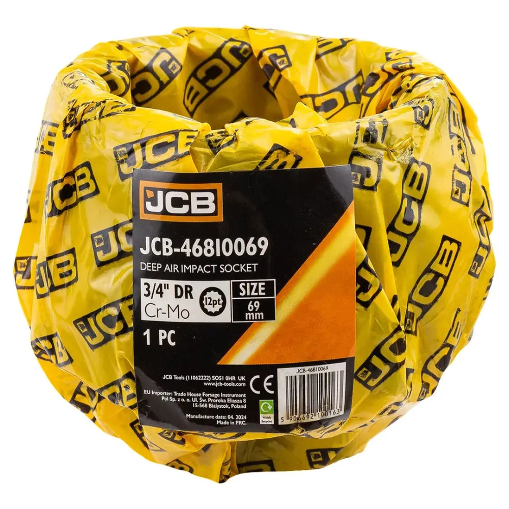 Головка ударная глубокая 69мм (12гр.), 3/4'' JCB JCB-46810069