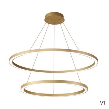 Подвесной светодиодный светильник 123W 3000-6300К Fortuna SP123W LED Gold золото Crystal Lux