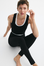Хлопковые легинсы — Чёрный — H&M 1304480
