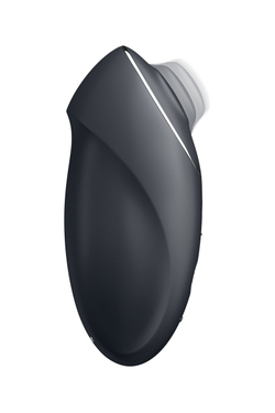 Вибромассажер Satisfyer Tap & Climax 1, силикон, серый, 11 см