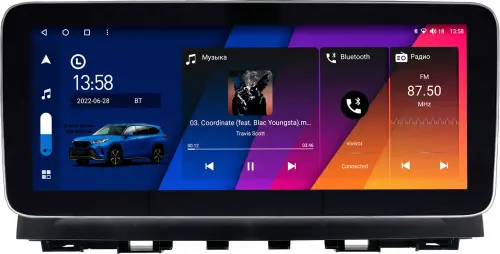 Магнитола для Mazda 6 GJ 2012-2014 - Canbox H-Line 0570 монитор 12.3" QLED в стиле MERCEDES на Android 10, Быстрая, ТОП-процессор, CarPlay, 4G SIM-слот