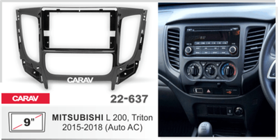 Mitsubishi L200 2015+, 9" (Carav 22-637)