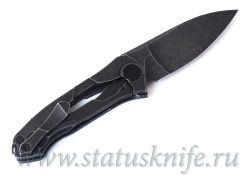 Нож Ратата BLK #41 CKF (Коныгин, М390, титан, подшипники) Ratataфотография - 5