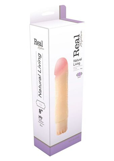 Вибратор Vibe Tide - 20 см. (Цвет: телесный)