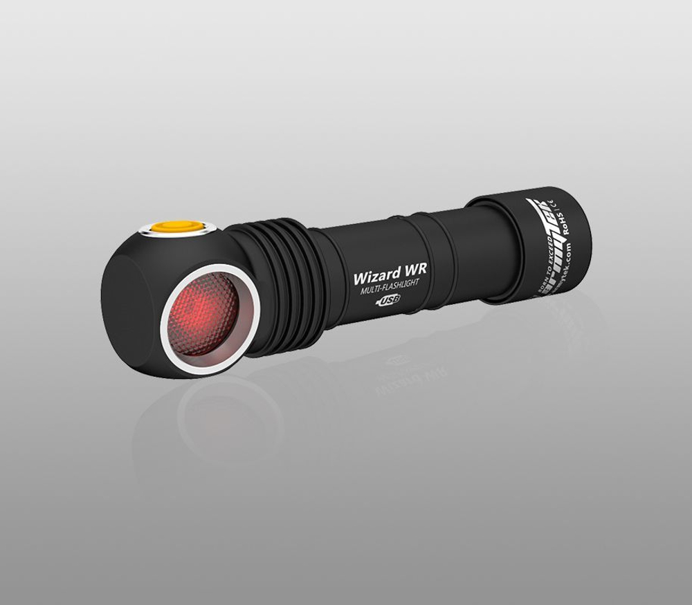 Мультифонарь Armytek Wizard WR Magnet USB (белый-красный свет)