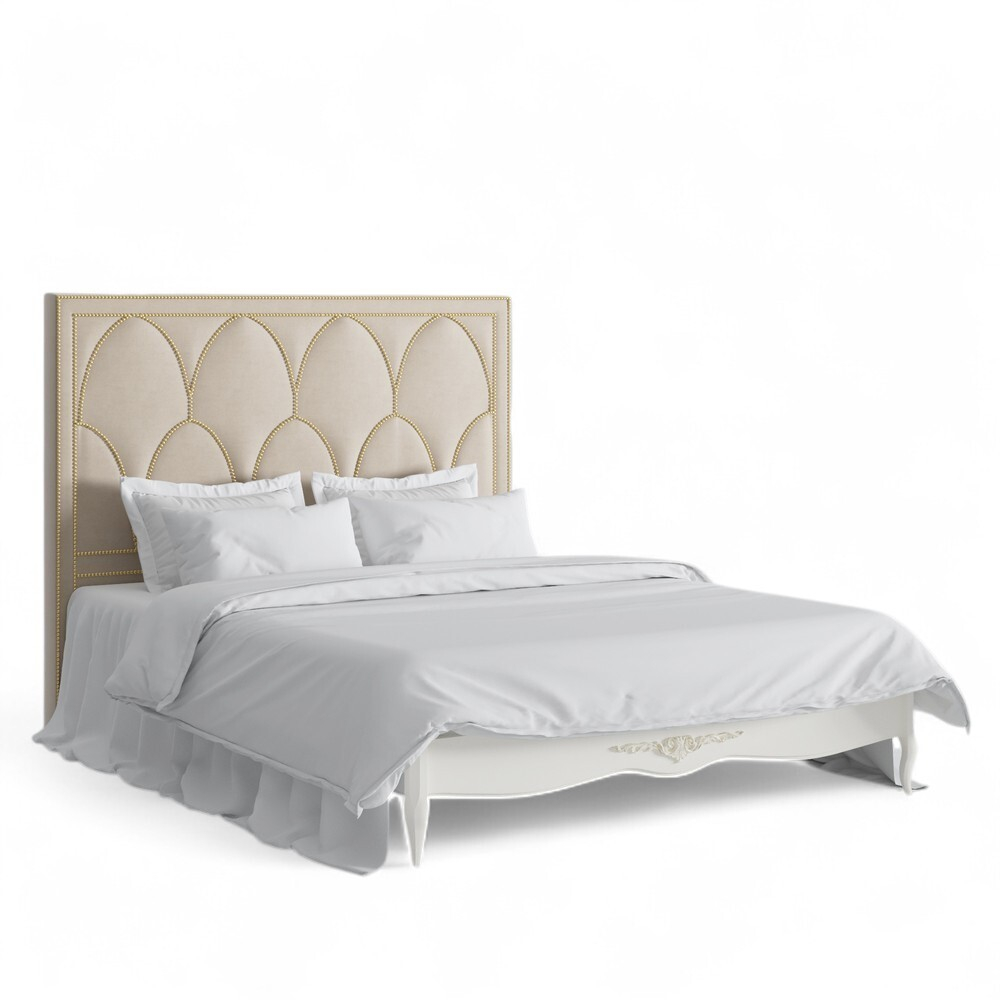 Кровать с мягким изголовьем 160*200 R676