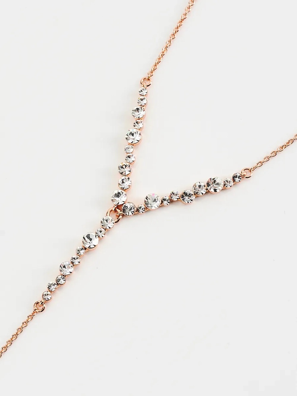 Колье-чокер Лика с подвеской из белых кристаллов Swarovski