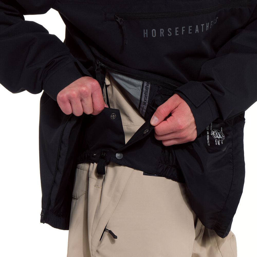Анорак мужской сноубордический Horsefeathers DONNIE JACKET (black)