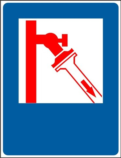 Знак "Пожарный кран (указательная)"