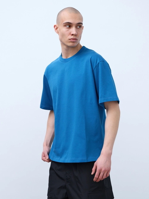 Футболка оверсайз (синий) 230 г