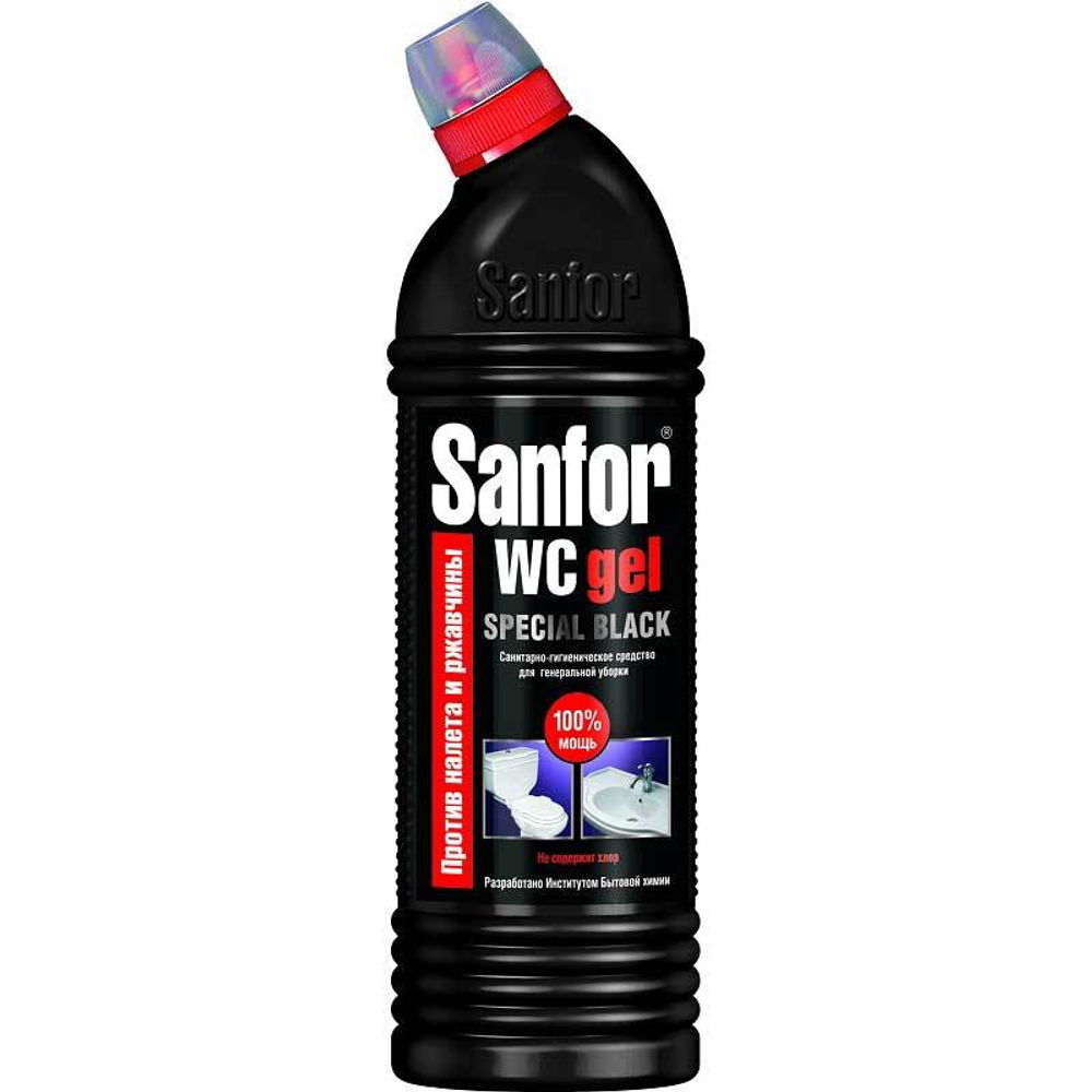 Sanfor чистящее средство для туалета WC Special Black 1 л