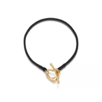 Браслет из жёлтого золота на шнурке, Tiffany 💠 Open heart 16mm - В наличии