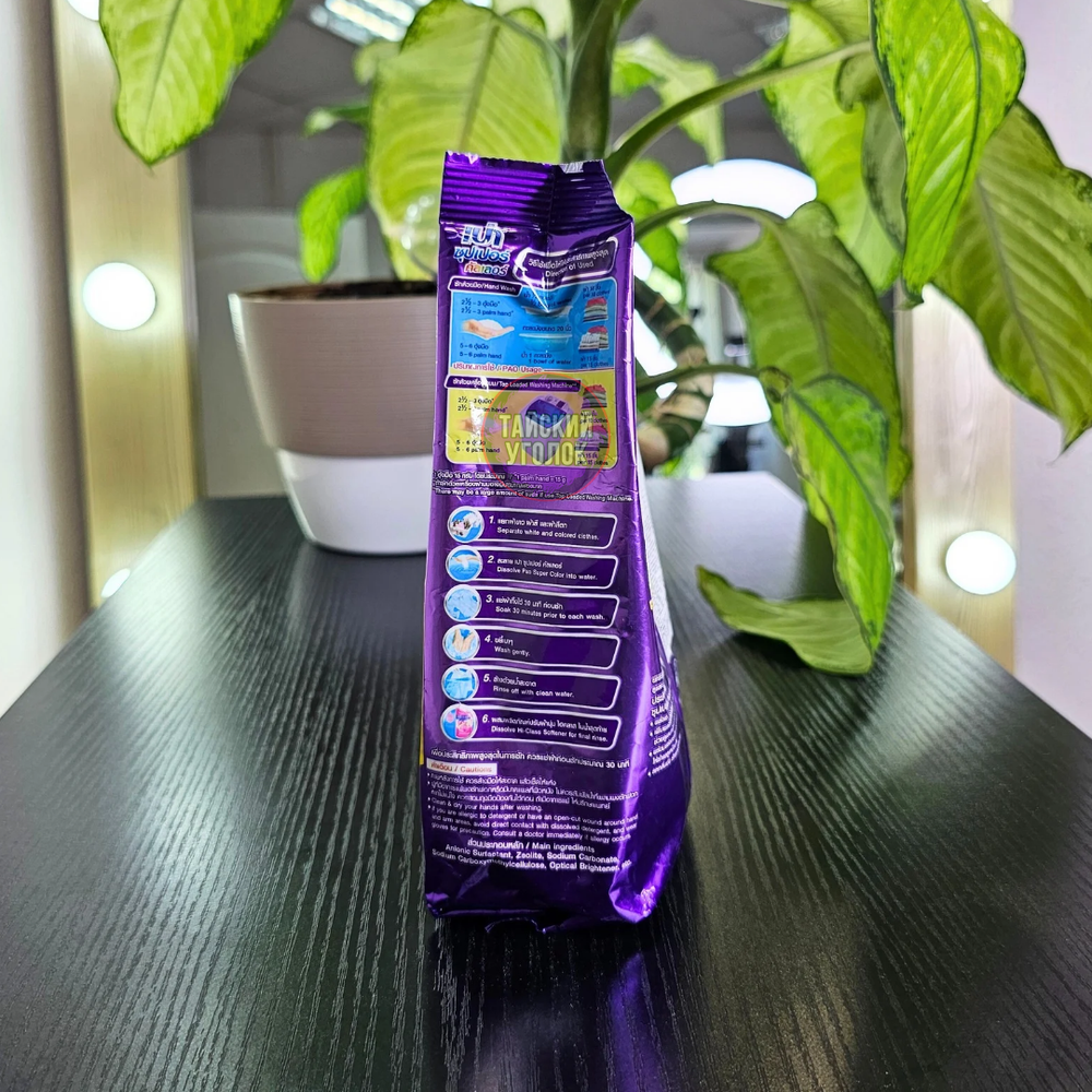 Стиральный порошок LION PAO UV Color Nano Tech (для цветного белья) 400 гр. (фиолетовый)