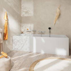 Hansgrohe Tecturis S Однорычажный смеситель для ванны наружного монтажа, хром