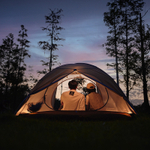 Палатка Naturehike Cloud-Creek (Yun chuan) 2-местная, алюминиевый каркас, коричневая, серия ВИНИЛ, артикул CNK2300ZP024-2LCBVE
