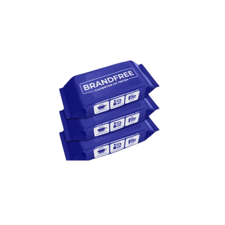 Салфетки влажные Brandfree против пятен 3 пач