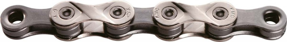 Цепь KMS X-9.93 box 1/2"x3/32", 116 зв, 9 скор, серебристо-серая, с замком