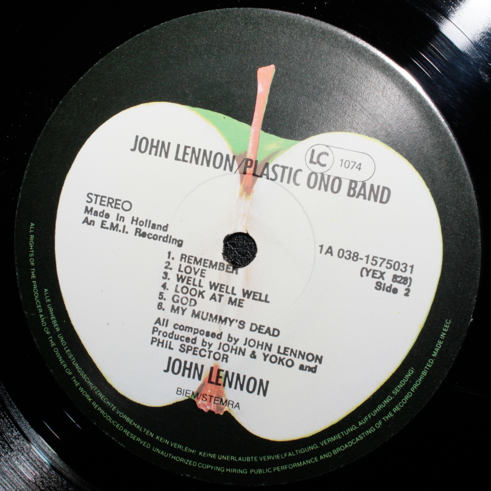 John Lennon & The Plastic Ono Band / John Lennon/Plastic Ono Band (LP)