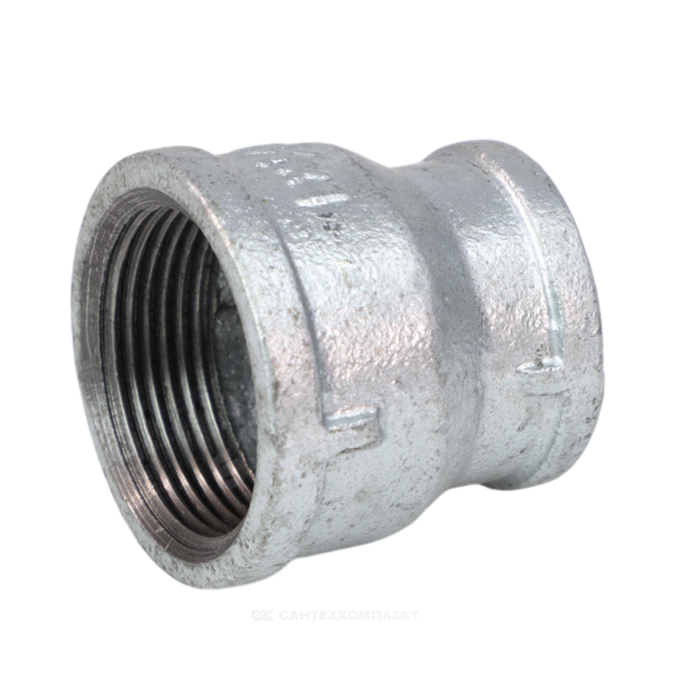 Муфта переходная чугун оц Ду 32х15 (1 1/4"х1/2") ВР Fittex PLUS