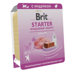 Воздушный паштет Brit Starter для котят, с индейкой, 14 х 100 г