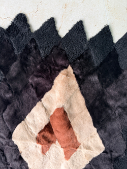 Меховой Коврик прикроватный накидка на кресло из овчины