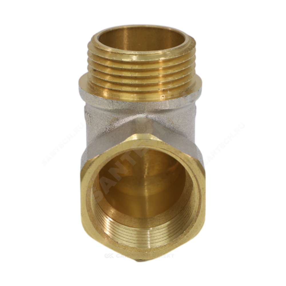 Угольник латунь никель Ду 15 (1/2") ВР/НР 9002 ГОСТ 32585-2013 Aquasfera 9002-01