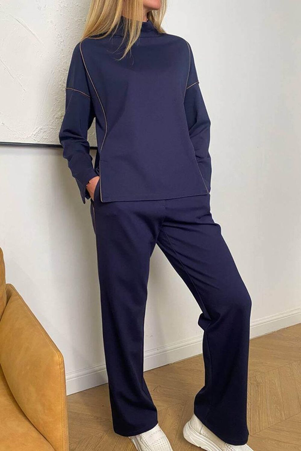Брюки спортивные синие (Размеры 40-42)