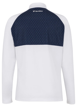 Женская теннисная футболка (dł. Рукава) Tecnifibre Thermo Zipper Longsleeves - white