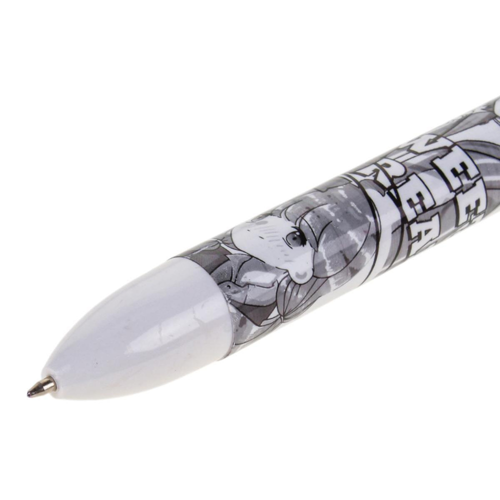 Ручка шариковая многоцветная "Манга", 6цв., 4 вида микс