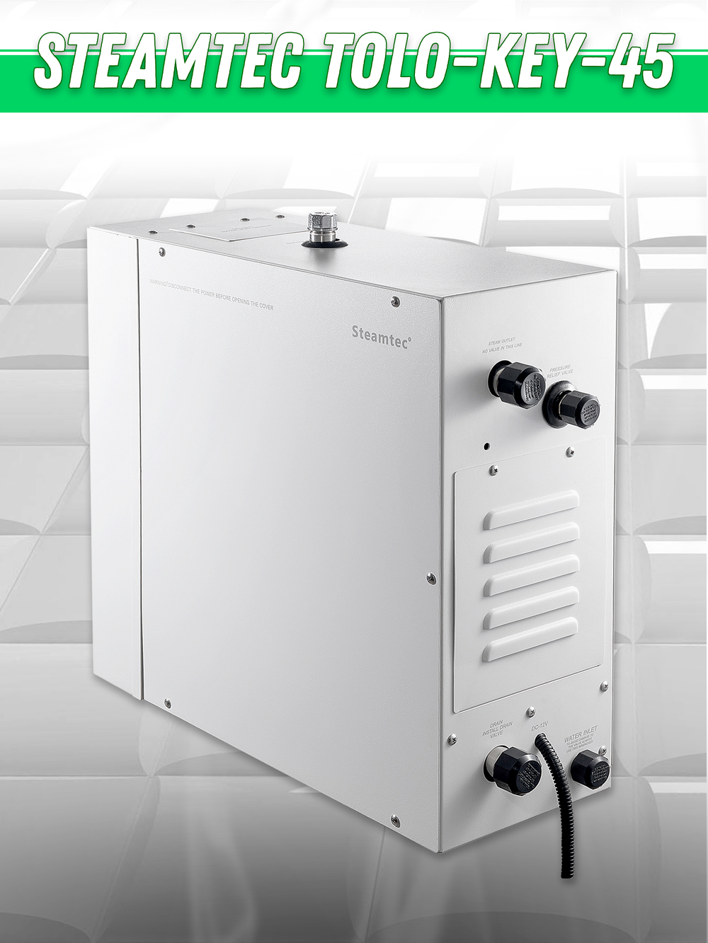 Steamtec TOLO KEY 45 - 4.5 кВт (ВЛАГОСТОЙКИЙ модуль управления), парогенератор для хамама и турецкой бани