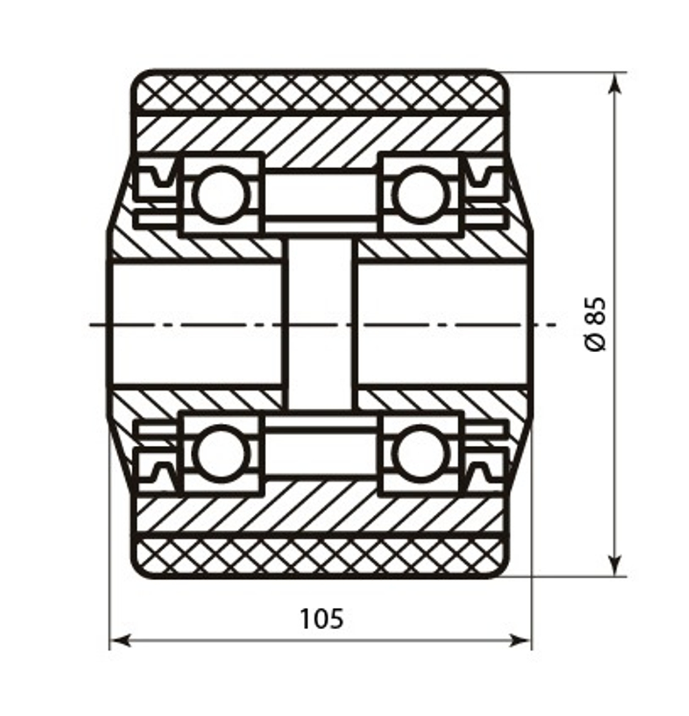 Колесо грузовое Still ф85xф20xS105/110 4401446