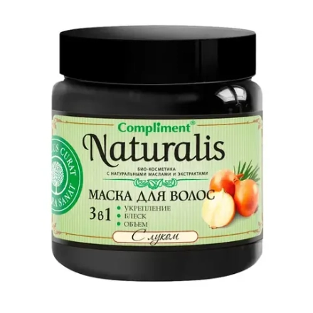 Compliment Naturalis Маска для волос с луком укрепление /блеск /объём /500