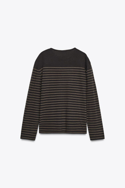 ZARA ФУТБОЛКА В ПОЛОСКУ С ДЛИННЫМИ РУКАВАМИ, ПОЛОСКИ
