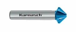 Зенковка Karnasch Ø6,3 мм, с покрытием Blue-Tec, 90°, HSS-XE, DIN 335, арт. 20.1747-010