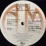 Carpenters ‎– The Singles 1969-1973 (США 1973г.)
