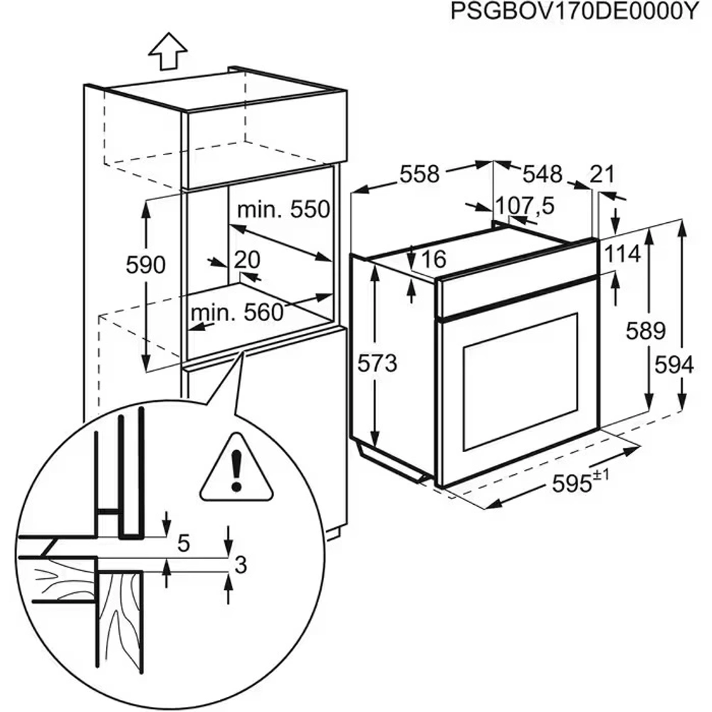 Электрический духовой шкаф Electrolux EOD6C77WX