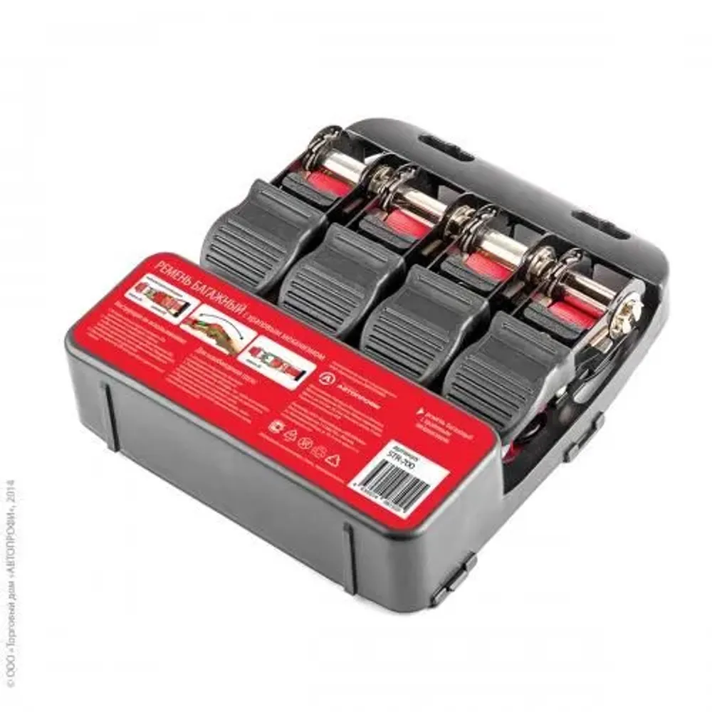 Ремни "AUTOPROFI" стяжн. 4,5м (700 кг.) с храп. механ. кт.4шт.