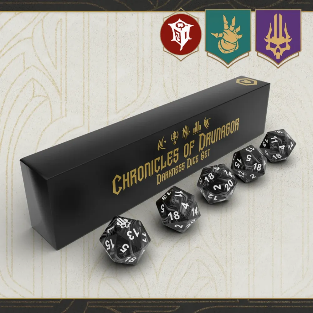 [Предзаказ] Chronicles of Drunagor: Darkness Dice Set