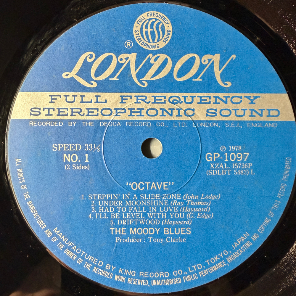 The Moody Blues ‎– Octave (Япония 1978г.)