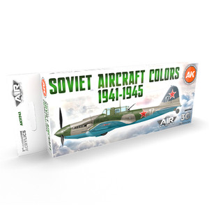 AK interactive Soviet Aircraft Colors 1941-1945 Set 3G, 8 красок
