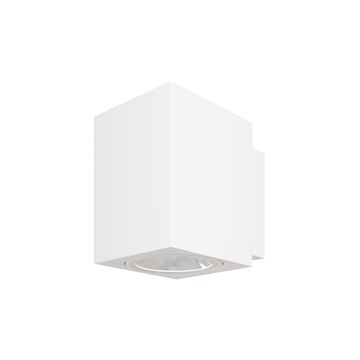 Уличный светодиодный настенный светильник 5W 3000К O507WL-L5W3K белый Block Maytoni