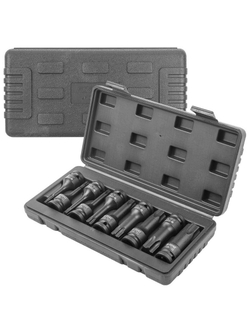 Набор головок-бит TORX ударных 10пр.,1/2''(T30, T40, T45, T50, T55, T60, T70, T80, T90, T100), в кейсе Forsage F-41013MPB